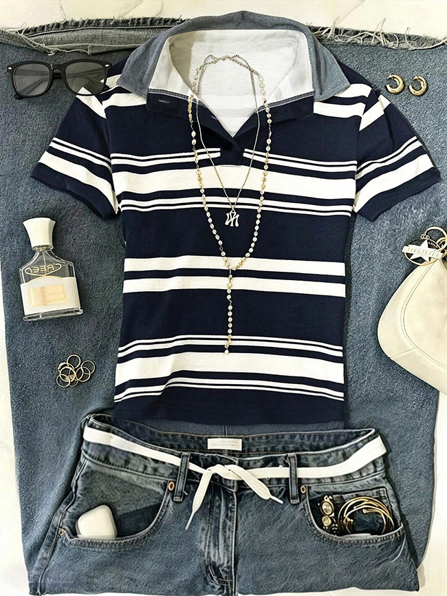 Striped Polo Shirt